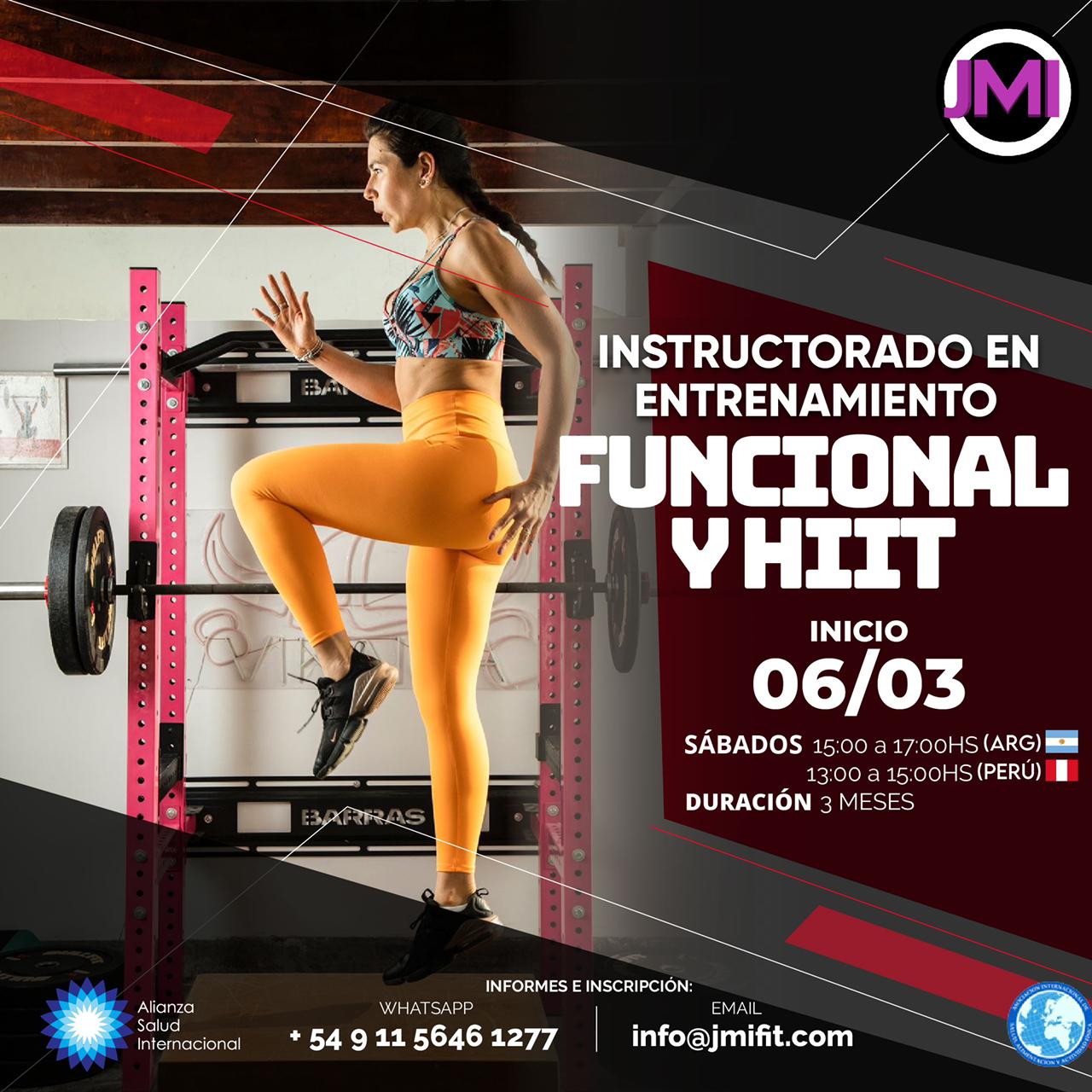 INSTRUCTORADO DE ENTRENAMIENTO FUNCIONAL Y HIIT con La Vikinga - Marzo 2021